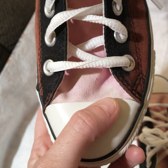 Converse All Star Sneaker Shoes Size 5 Men's Women's 7 Lace Up Brown Pink Black - Picture 11 of 11
